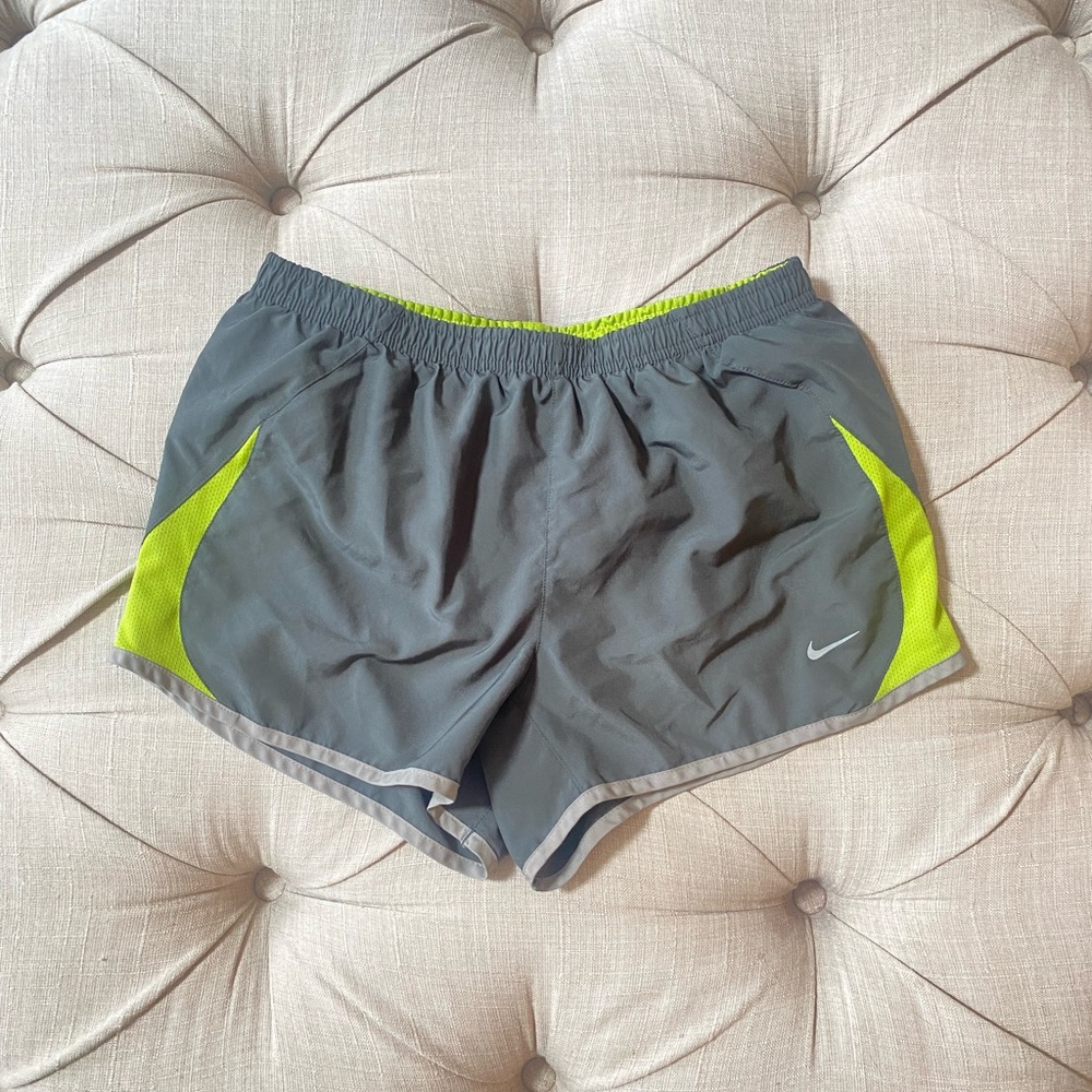 Nike Gray Green Athletic Shorts